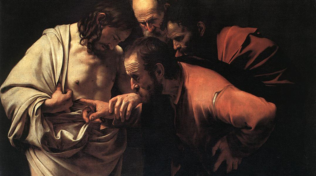 Caravaggio incredulità san Tommaso